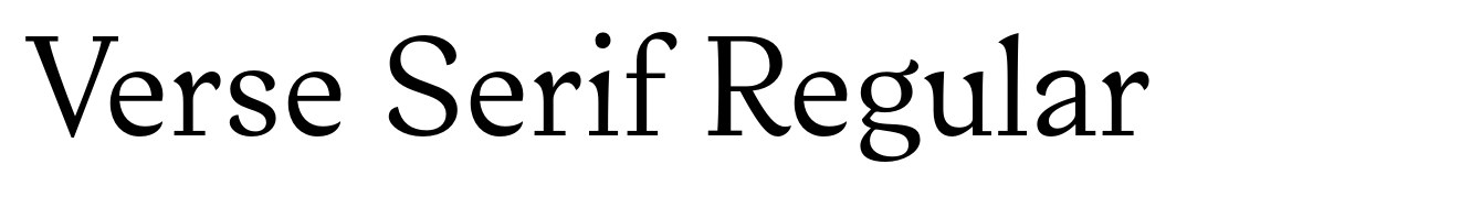 Verse Serif Regular